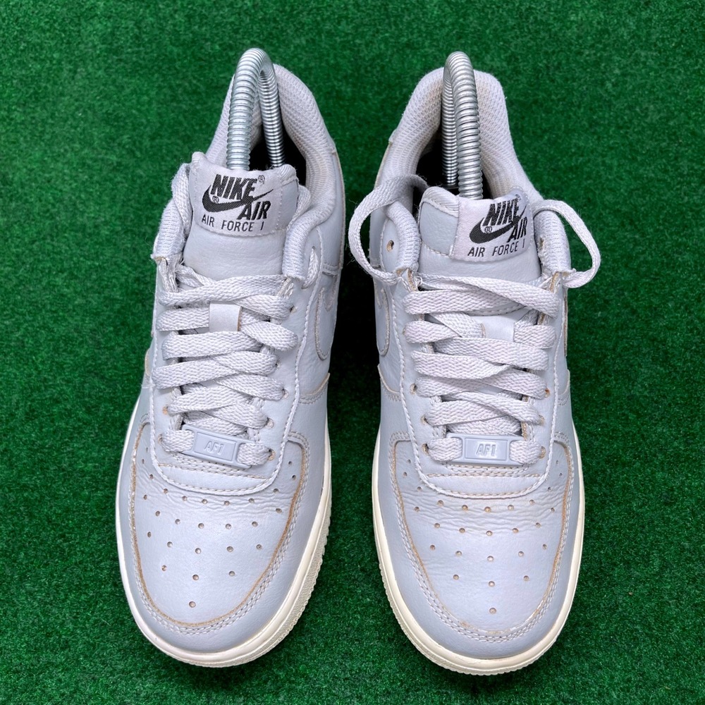 Nike Air Force 1 Low Custom Nike By You Light Blue Gray AQ3773-992 Kids 3.5Y - Picture 4 of 11